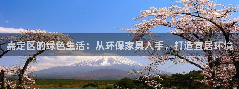 意昂5(KGAME)注册平台官网：嘉定区的绿色生活：从环保家